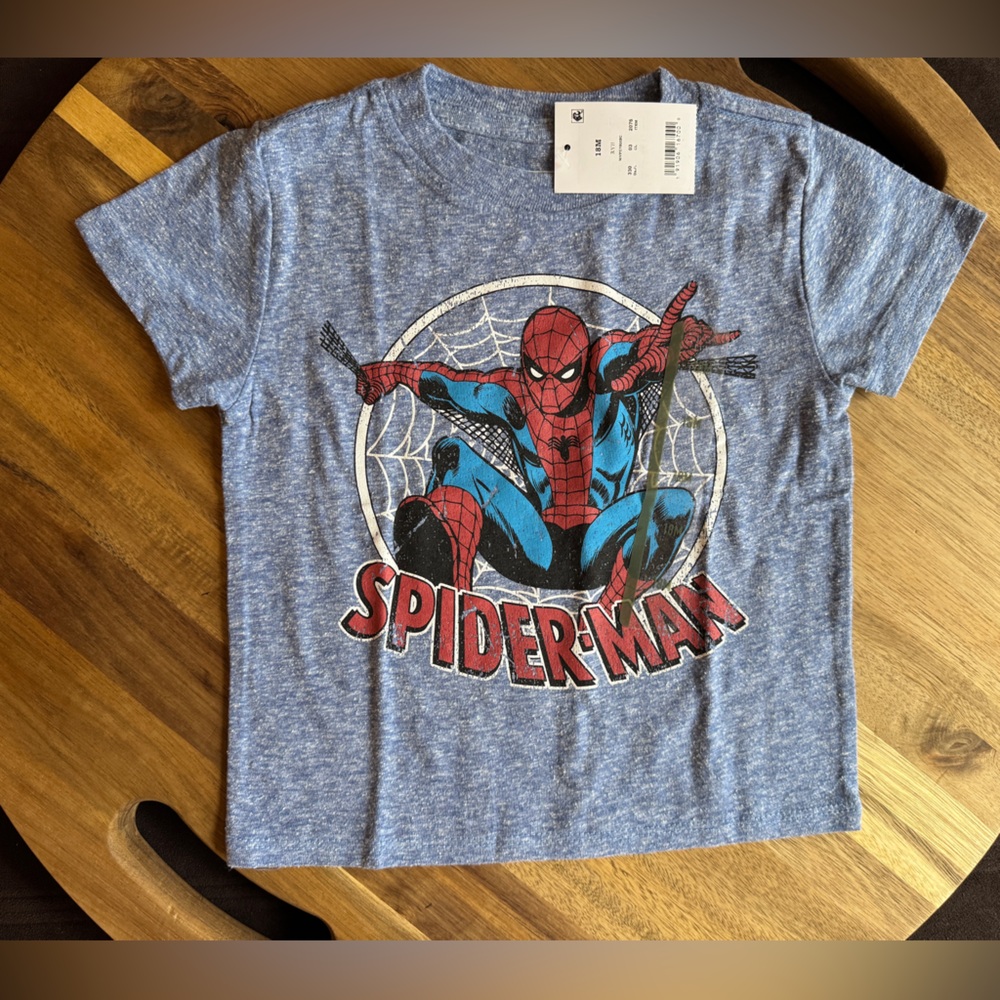 Marvel Spider-Man Heather Blue Graphic T-Shirt